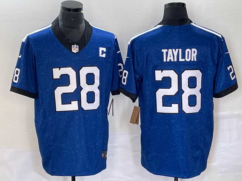 Men's Indianapolis Colts #28 Jonathan Taylor Royal 2023 FUSE Indiana Nights Limited Stitched Jersey,We sell and wholesale Men's Indianapolis Colts #28 Jonathan Taylor Royal 2023 FUSE Indiana Nights Limited Stitched Jersey on line form chian!
